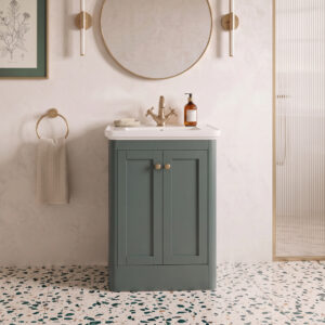 Bilbury 500mm Floorstanding Unit in Heritage Green