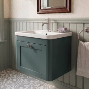 Bilbury Wall Hung Unit in Heritage Green