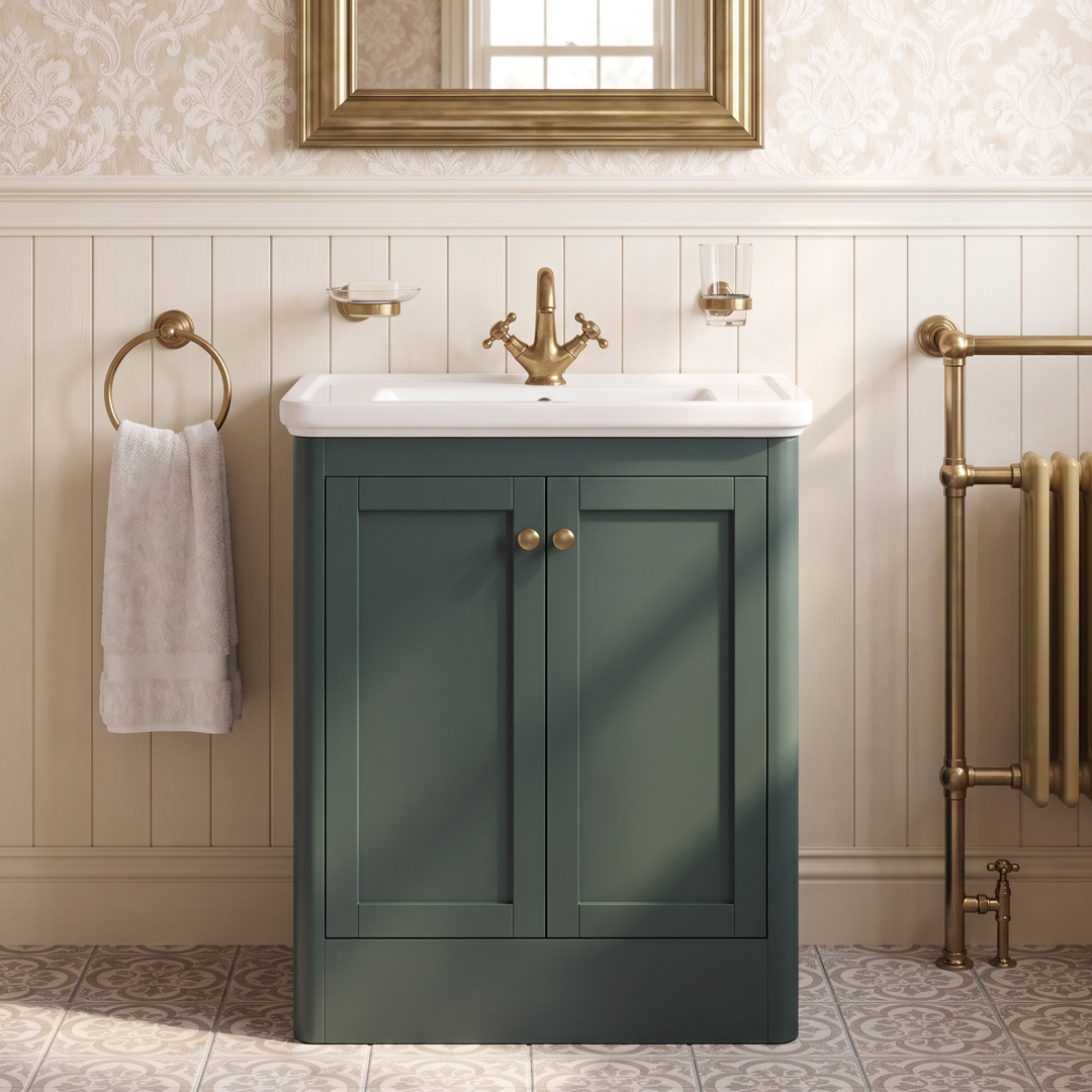 Bilbury 600mm Floorstanding Unit in Heritage Green
